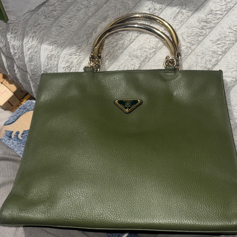Rico rinaldi Green Leather Handbag